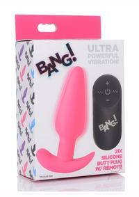 Bang 21x Vibe Butt Plug W/remote Pink